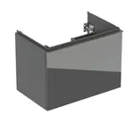 Geberit Acanto - Umývadlová skrinka, 74x54x48 cm, 1 zásuvka, sklo/lávová 503.004.JK.2