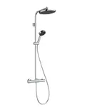 Hansgrohe Activera S - Sprchový set s termostatom, priemer 24 cm, 2 prúdy, EcoSmart+, chróm 28083000