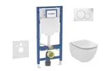 Geberit Duofix - Set predstenovej inštalácie, klozetu Tesi a dosky softclose, tlačidlo Sigma01, alpská biela SANI11CD3132