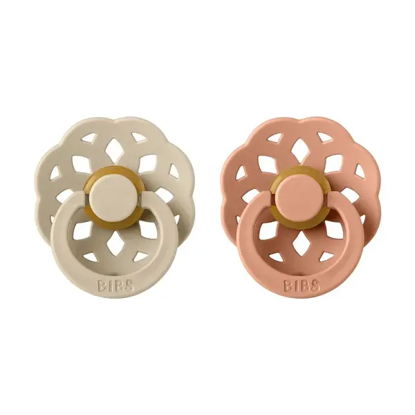 BIBS Boheme cumlíky z prírodného kaučuku 2ks - veľkosť 2 - Vanilla / Peach