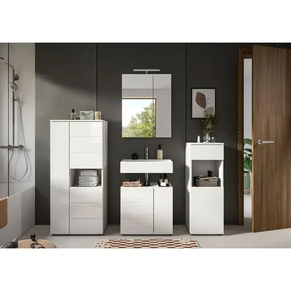 MID.YOU KOUPELNA vysoce lesklá bílá