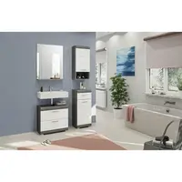 MID.YOU ZRCADLOVÁ SKŘÍŇKA, přírodní barvy, 60/79/18 cm