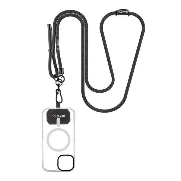Popruh OBAL:ME NeckTag na telefon, black