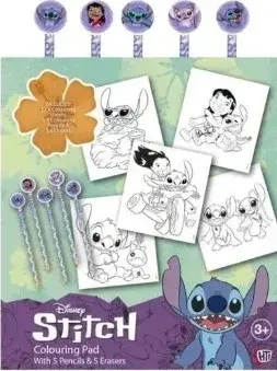 Stitch Omalovánky s pastelkami