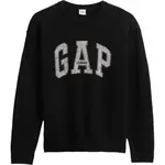 GAP V-JPN GAP ATHLETIC LOGO INTARSIA CREW Chlapčenský sveter, čierna, veľkosť