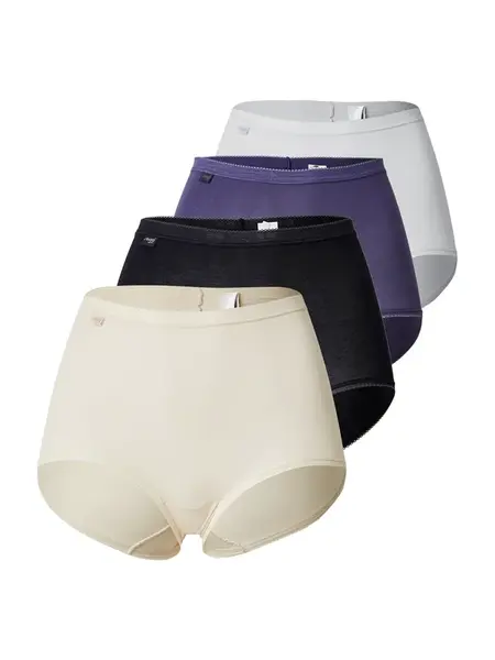 SLOGGI Nohavičky 'Basic+'  telová / námornícka modrá / orgovánová / čierna