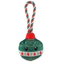 Hračka Dog Fantasy Winter Tale ozdoba vianočná pískacia, zelená 30cm