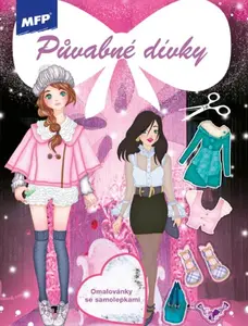 Omalovánky se samolepkami Půvabné dívky