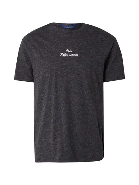 Polo Ralph Lauren Tričko  čierna melírovaná / biela