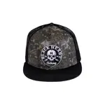 Kšiltovka BLACK HEART Bastard Skull Trucker khaki-černá