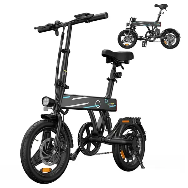 EB1 Folding Electric Bike 250W 36V 7.8Ah Black