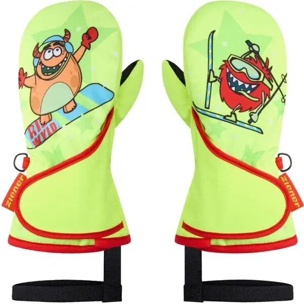 Ziener LEMMI-Z MINIS Dětské lyžařské palčáky, žlutá, velikost