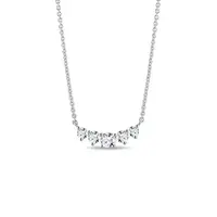 Luxusný náhrdelník z bieleho zlata s diamantmi KLENOTA