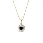 Diamantový náhrdelník zo žltého 14 kt zlata KLENOTA