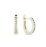 Klasické diamantové náušnice zo zlata KLENOTA