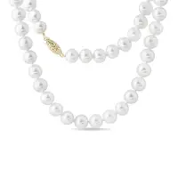 Perlový náhrdelník zo zlatým zapínaním KLENOTA