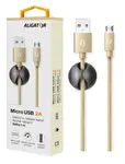 Datový kabel ALIGATOR PREMIUM 2A, MicroUSB, Gold