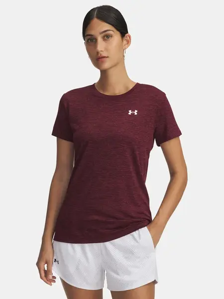 Dámské tričko Under Armour Tech SSC- Twist-RED - Dámské