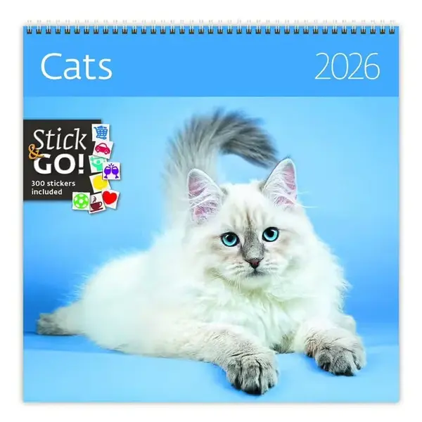 Cats 2026 - nástěnný kalendář