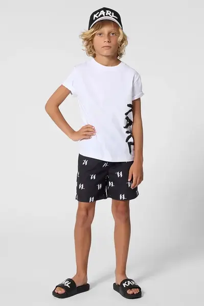 Dětské bavlněné tričko Karl Lagerfeld