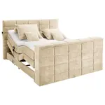 Carryhome POSTEL BOXSPRING, 180/200 cm, pískové barvy
