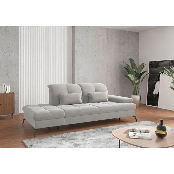 Sit & More LENOŠKA, textil, barvy stříbra