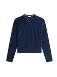 TOMMY HILFIGER Sveter  námornícka modrá
