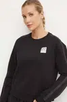Mikina EA7 Emporio Armani dámská, černá barva, s aplikací, TJZUZ.6DTM31