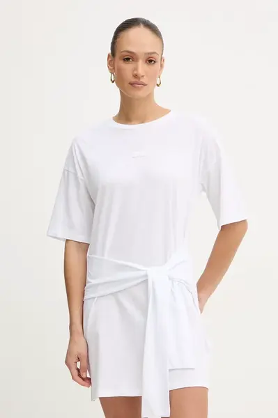 Bavlněné šaty Armani Exchange