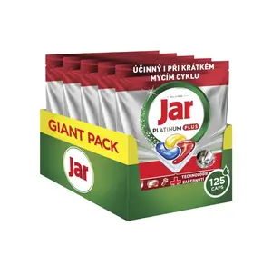 Jar Platinum Plus Lemon kapsle do myčky 125 ks