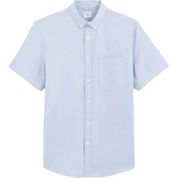 CELIO DAXFORDMC Pánská bavlněná košile, světle modrá, velikost
