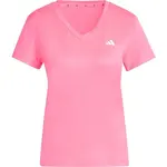 adidas WORKOUT MIN V NECK TEE Dámske tričko, ružová, veľkosť