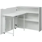 MID.YOU PSACÍ STŮL, bílá, 115/100/30 cm