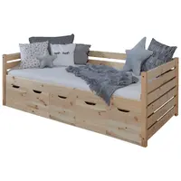 MID.YOU POSTEL S ÚLOŽNÝM PROSTOREM, 90/200 cm, přírodní barvy