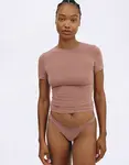 Tričko Organic Basics Flex Tee Rose Wood