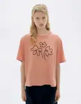 Tričko Thinking MU Flower Rope Pink Lucia Tee PINK