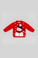 Dětský svetr zippy červená barva, lehký