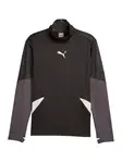 PUMA Funkčné tričko  tmavošedá / čierna / biela