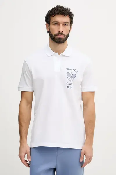 BOSS Green  Bavlněné polo tričko