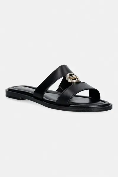 MICHAEL Michael Kors  šľapky dámske kožené Erin Flat Sandal