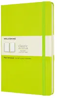 Zápisník Moleskine - tvrdé desky, L, čistý - limetka