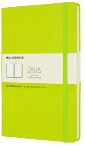 Zápisník Moleskine - tvrdé desky, L, čistý - limetka
