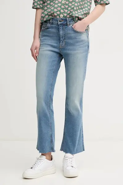 Džíny United Colors of Benetton dámské, high waist, 4OTADE010