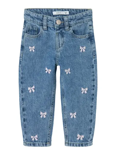 NAME IT Džínsy 'NMFBella'  modrá denim / orgovánová