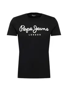Pepe Jeans Tričko  čierna / biela