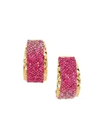 SOHI Náušnice  zlatá / ružová