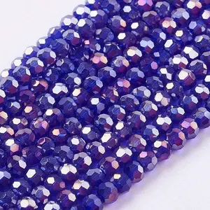 Electroplate Glass Beads Strands