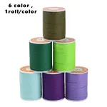 6 Rolls 6 Colors Round Waxed Polyester Cord