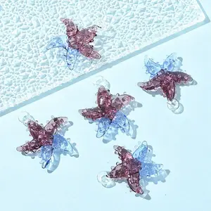 5Pcs Handmade Lampwork Pendants