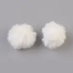 Handmade Faux Rabbit Fur Pom Pom Ball Covered Pendants